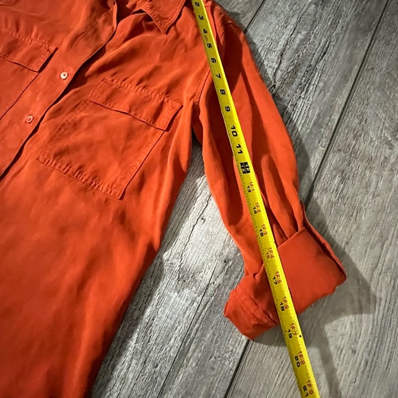 ARITZIA Babaton Utility Shirt 100% TENCEL responsibly sourced fibers - Orange - Picture 9 of 16